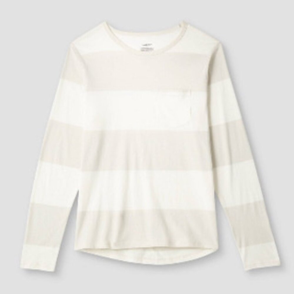 936 MENS XL IVORY STRIPED TEE BY  GOODFELLOW